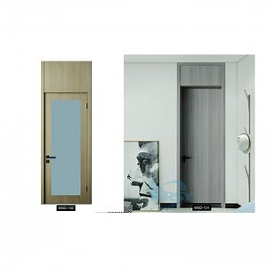 [Hot Item] Noise Reduction Simple Panel Design Painting Interior Solid Wood Door