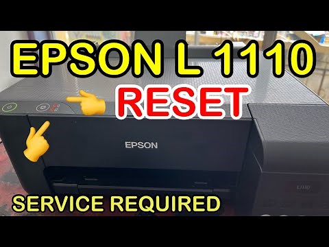 Epson L1110 How to reset