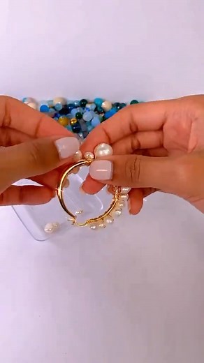 1.6K views · 14 reactions | How to make a wire wrapped pearl earrings #diyjewelry #wirewrappedjewelry #wirejewelry #wirewrappedearrings #diyjewelrymaking #pearljewelry | Thebeadbazaar | Facebook