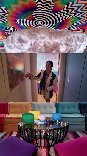 Tour of Demi Lovato's House Featuring Jen Stark's Artwork