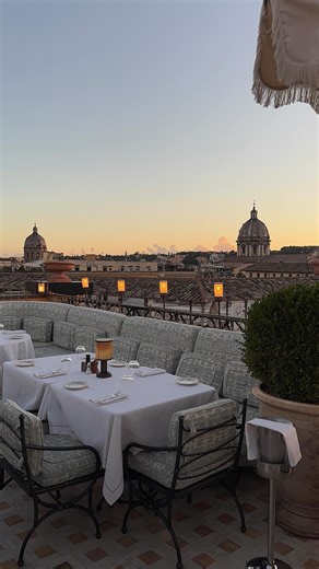 Uncover More on Instagram: "Rome’s newest rooftop restaurant 🍝 Located on the 7th floor with views of the city, Gigi Rigolatto Roma (@gigi_restaurant_roma), La Minerva’s rooftop restaurant with views of St. Peter’s Dome, the Pantheon, and the Altare della Patria. 🗝️ Orient Express La Minerva (@orientexpresslaminerva), the first hotel from Orient Express (@orientexpress), has opened! Located steps away from the Pantheon and nestled in the Piazza della Minerva, stay in a 17th-century palace insp