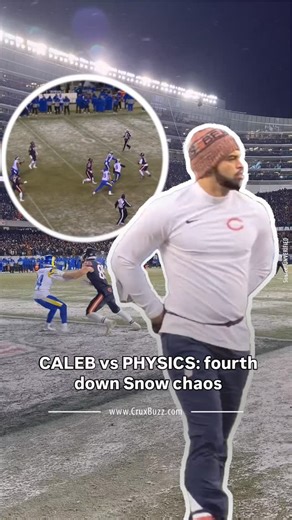 CruxBuzz on Instagram: "On a cold night at Soldier Field, Chicago quarterback Caleb Williams reached 4th and 4 at the Rams’ 14‑yard line with the Bears down 17‑10 and fewer than 20 seconds left in the NFC divisional round. He drifted back toward the 40 under pressure and still sent a pass to tight end Cole Kmet for the touchdown that tied the game 17‑17 and took it into overtime. Overtime turned the scoreboard the other way. Los Angeles created one more drive, set up a 42‑yard attempt and left w