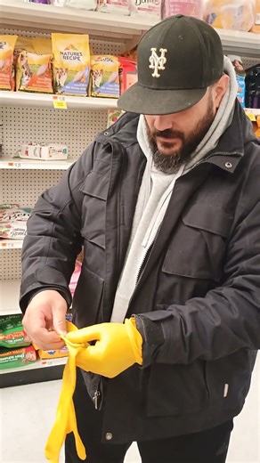 My Friend Wearing Yellow Rubber Gloves