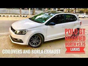 Polo Gt modified | best exhaust system for car | coilovers for polo | aftermarket lights