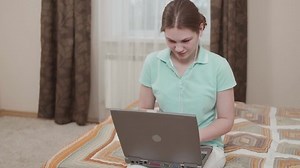 Studen Girl Serious Look Studying Distant Stock Footage Video (100% Royalty-free) 1065377035 | Shutterstock