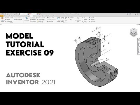 Piston Head | Intermediate Tutorial Autodesk Inventor 2021 | Exercise 09 |