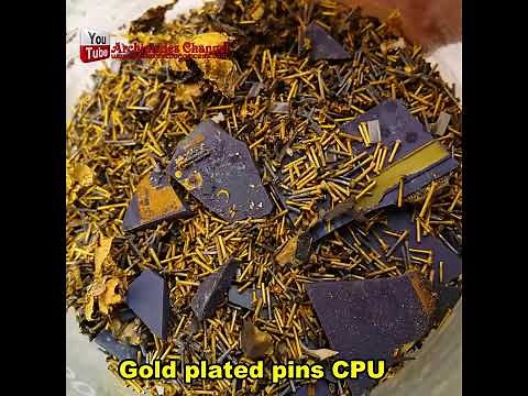 💻🟡 Extracting Gold from Old CPU Scrap – Full Step-by-Step Process!