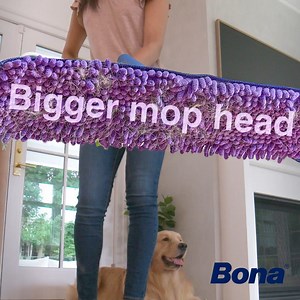 Clean smarter, clean faster. Bona Mops feature extra-large mop heads that clean 40% faster* than the leading competitor. *Bona usable cleaning pad size compared to leading competitor’s usable cleaning pad size. #lovemybonaproducts #bonaproducts #happyhome #lovemybonafloors | Bona