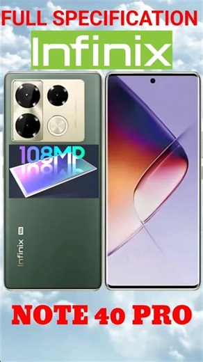 INFINIX Note 40 Pro full specifications