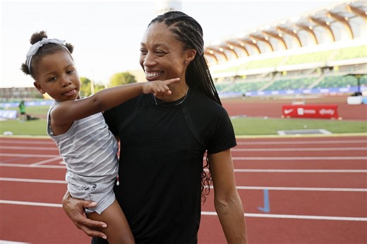 In Pictures: Allyson Felix offers glimpses into her 'family life' as she balances different motherhood duties