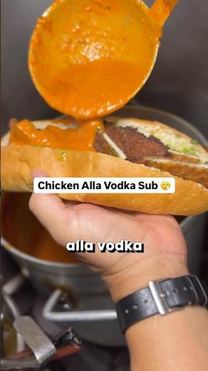 Secret Menu Sub 🤫💯 #food #chicken #sandwich #davilaspizza #verobeach #vodkasauce #chickencutlet