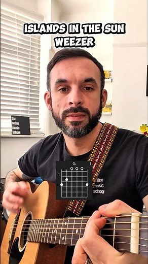 Islands in the Sun 🌞 #guitarshort #weezer #guitarchords