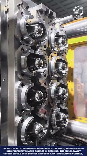 Automatic Blow Molding Machine - Multi-Cavity Mold for High-Speed PET Bottle Production