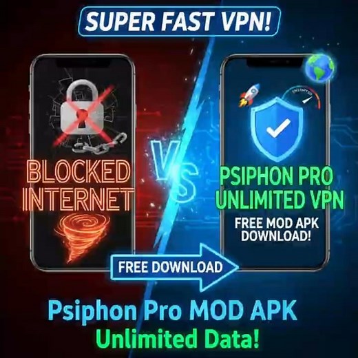 Psiphon Pro MOD APK FREE Download (Super Fast VPN) - Unlimited Data!