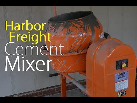 Harbor Freight Cement Mixer 3.5 Cubic Ft Test