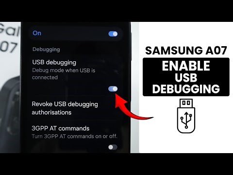 How to Enable USB Debugging in Samsung A07 - USB Debugging Setting