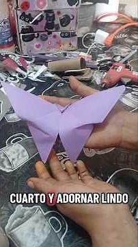 Learn how to make super easy and cute #origami #butterflies #viral #creativecrafts