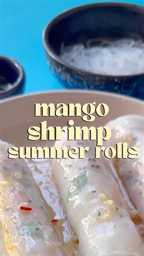Mango Shrimp Summer Rolls🥭🦐💛