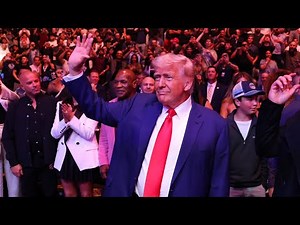 Donald Trump met with ‘thunderous applause’ at UFC 316