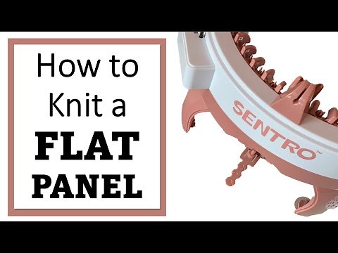 How to knit a Flat Panel | Beginner Tutorial | Sentro Addi King | tejido de panel plano