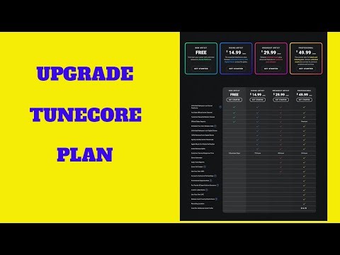 How to Upgrade your Tunecore plan from rising artist to Breakout or professional artist
