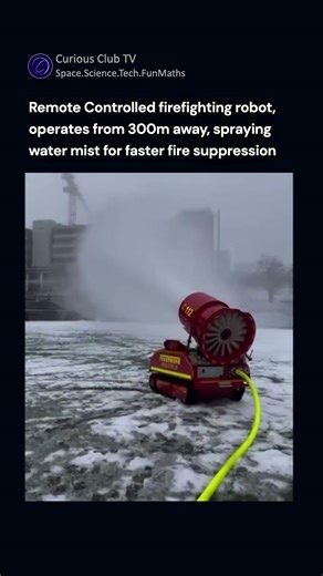 Remote Controlled Firefighting Robot that Operates from 300m Away #tech #engineering
