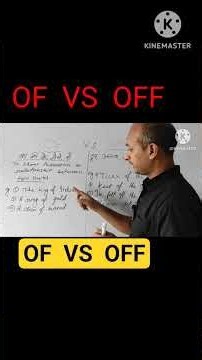 difference between of and off