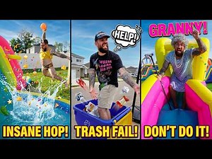 Slip N Slide FAILS 😂 | Funniest Outdoor Family Compilation