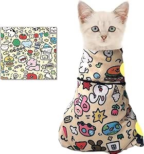 Cat Wrap, Cat Grooming Wrap - Anti-Scratch Adjustable Grooming Bag for Cats | Perfect for Nail Clipping, Ear Cleaning, and Teeth Brushing （70x70cm）