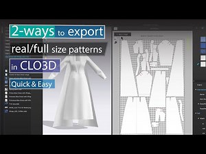 How to Export Real Full Size Patterns in CLO