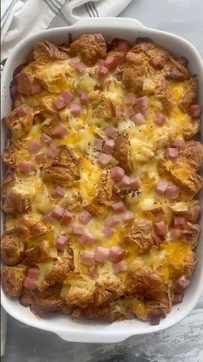 Croissant Breakfast Casserole