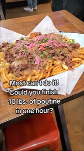 10K views · 63 reactions | The 10 pound Poutine Challenge at The Kroft is the stuff of legends. There's never-ending piles of cheese curds, French fries, meat, gravy, veggies and other goodies to contend with. Do you think you have what it takes to become a champion? #foodlovers #foodies #poutine #gravy #eatlocal #supportlocal #tuesdayvibes #bigback #feasting #trysomethingnew #anaheim #travel #eating | Freak Eating | Facebook