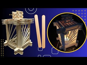 DIY Popsicle Stick Lanterns: Handmade Popsicle Stick Lantern Decor