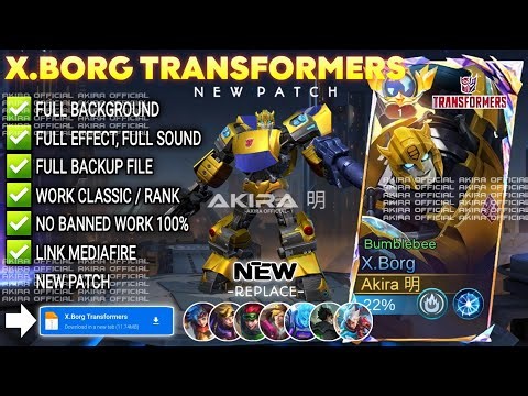 UPDATE Script Skin X.Borg Transformers - Bumblebee No Password | Full Effect Voice | Patch Terbaru
