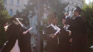 Multiethnic Students Graduates Dancing After Graduation Stock Footage Video (100% Royalty-free) 1080893957 | Shutterstock