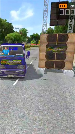 This sound system is difficult to install on the truck #shorts #bussid