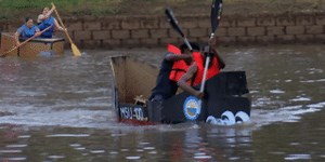 Celebrating 100 years with MSU Texas: Cardboard boat race