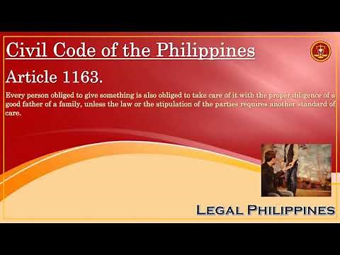 Civil Code of the Philippines, Article 1163