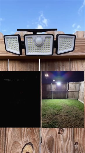 Daphino - Solar Outdoor Lights 2500LM Security Lights, 3 heads Dimmable Spotlights With 3 Modes, IP65 Waterproof #solarlights #spotlights #securitylight #solaroutdoorlights #daphinosolaroutdoorlights