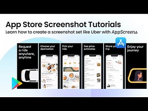 App Store screenshot design tutorial 2023 - Create screenshots like Uber with AppScreens