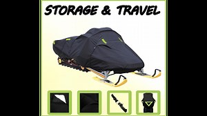 Watch Strong all weather trailerable snowmachine black canvas on Amazon Live