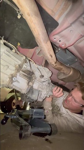 How to pull a transmission by yourself without a transmission jack #cars #diy #2016 #wrx #shorts