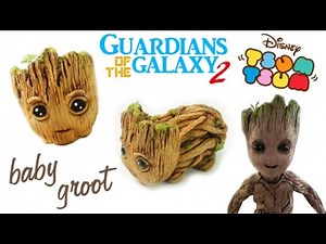 Tsum Tsum Baby Groot - Fimo - Polymer clay - Les gardiens de la galaxie 2