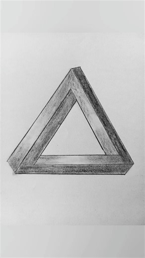 easy 3D triangle drawing. Subscribe 🙏#drawing#art #sketch #painting
