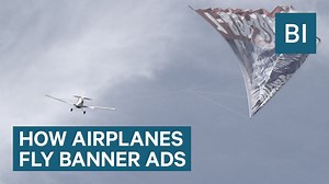 How planes fly those giant advertising banners