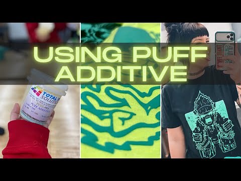SCREEN PRINTING - Using Puff Ink additive for the first time