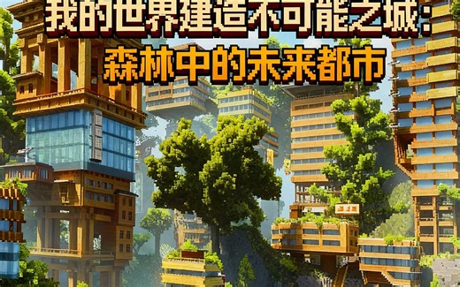 [中配]我的世界建造不可能之城：森林中的未来都市 - Sluda Builds