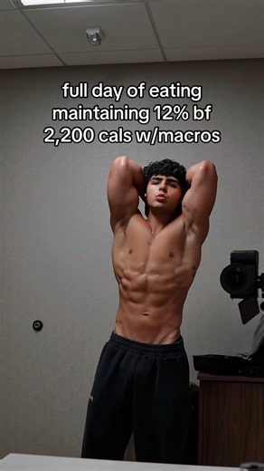 full day of eating to maintain 12% body fat. 2,200 calories with macros and amounts #fdoe #diet #gym