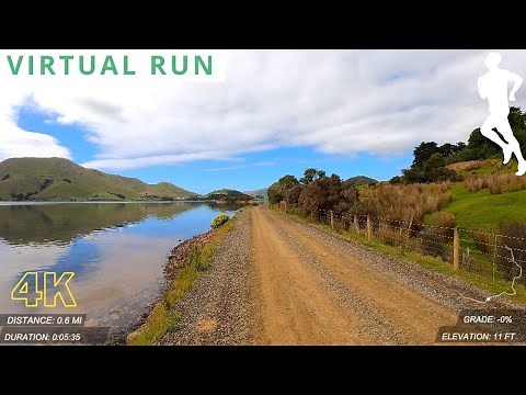 POV Running Video 40 Minutes 4K 60 | Virtual Run Water | Virtual Treadmill Scenery
