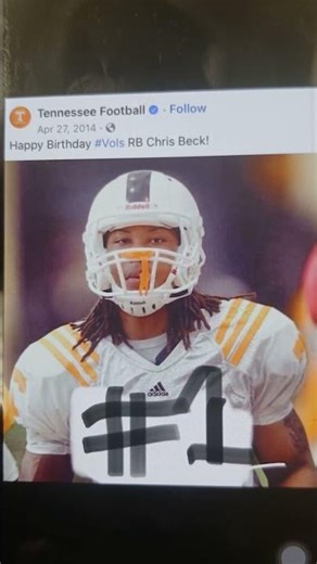 Chris Beck Ut Volunteer football spring 2014 broken thumb